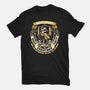 Holidays At The Hufflepuff House-mens heavyweight tee-glitchygorilla