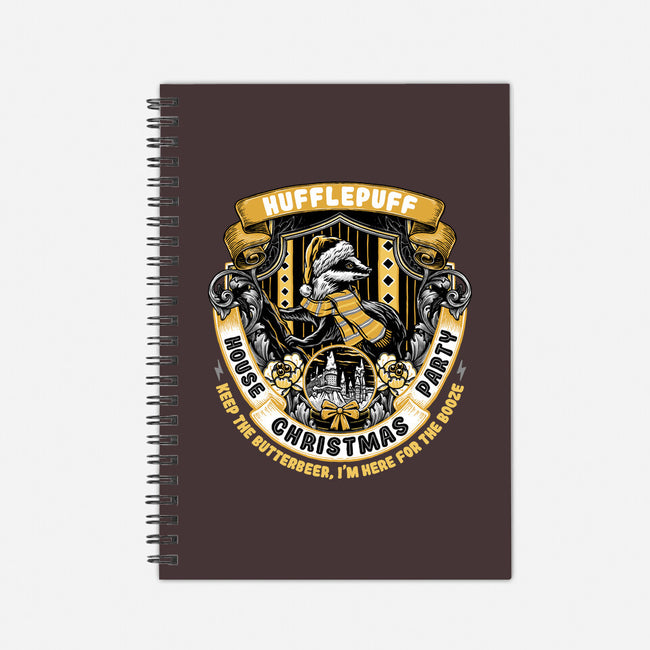 Holidays At The Hufflepuff House-none dot grid notebook-glitchygorilla