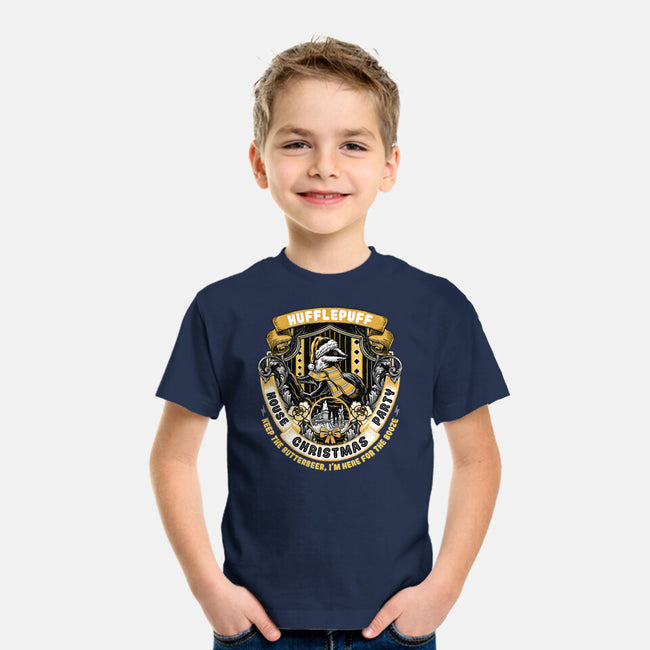 Holidays At The Hufflepuff House-youth basic tee-glitchygorilla