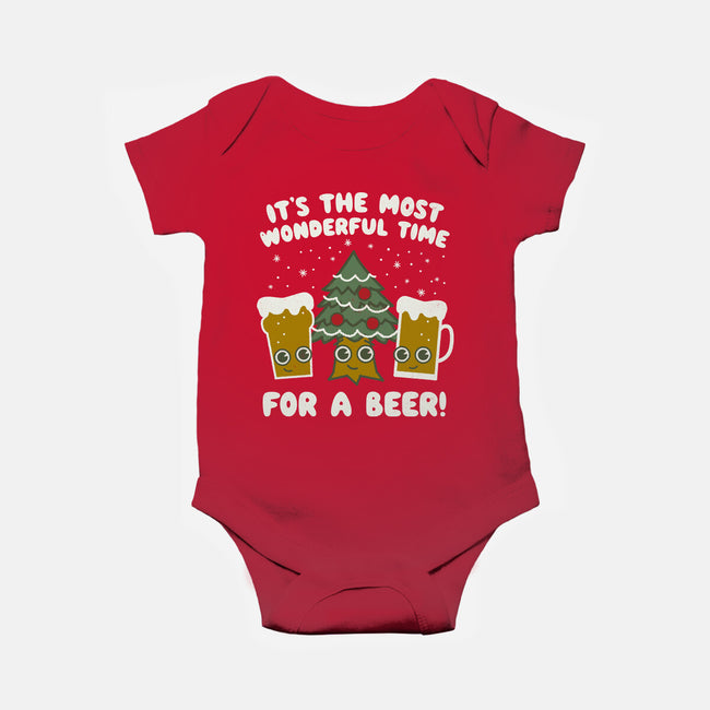 Most Wonderful Time-baby basic onesie-Weird & Punderful