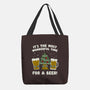 Most Wonderful Time-none basic tote bag-Weird & Punderful