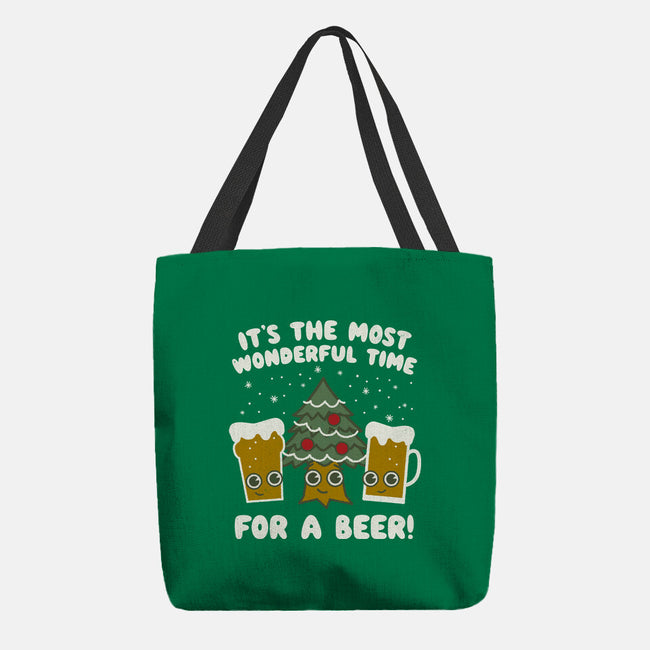 Most Wonderful Time-none basic tote bag-Weird & Punderful