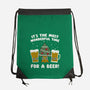 Most Wonderful Time-none drawstring bag-Weird & Punderful