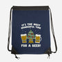 Most Wonderful Time-none drawstring bag-Weird & Punderful