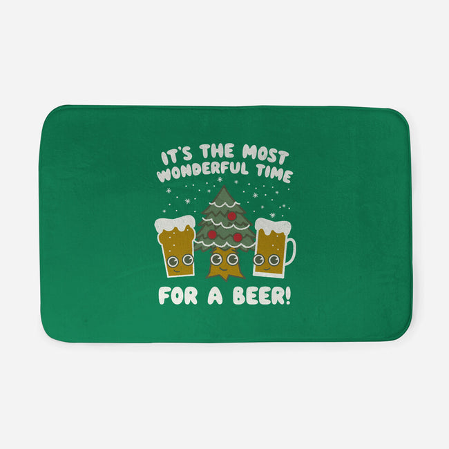 Most Wonderful Time-none memory foam bath mat-Weird & Punderful