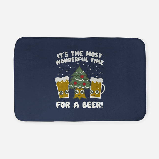 Most Wonderful Time-none memory foam bath mat-Weird & Punderful