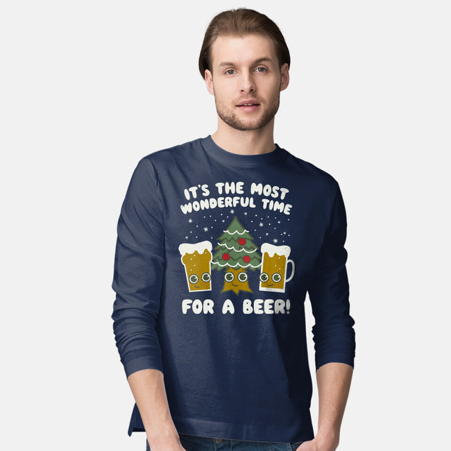 Most Wonderful Time-mens long sleeved tee-Weird & Punderful