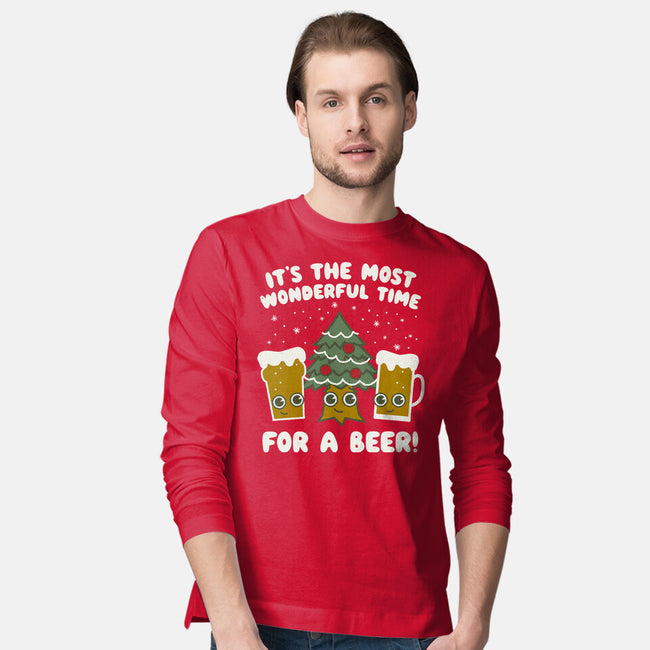 Most Wonderful Time-mens long sleeved tee-Weird & Punderful