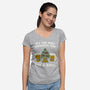 Most Wonderful Time-womens v-neck tee-Weird & Punderful