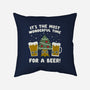 Most Wonderful Time-none removable cover w insert throw pillow-Weird & Punderful