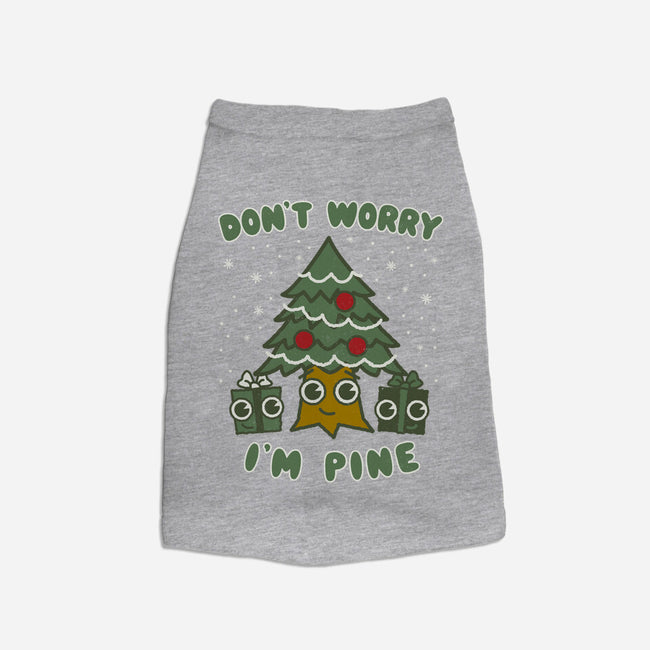 Don't Worry I'm Pine-cat basic pet tank-Weird & Punderful