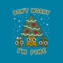 Don't Worry I'm Pine-none basic tote bag-Weird & Punderful