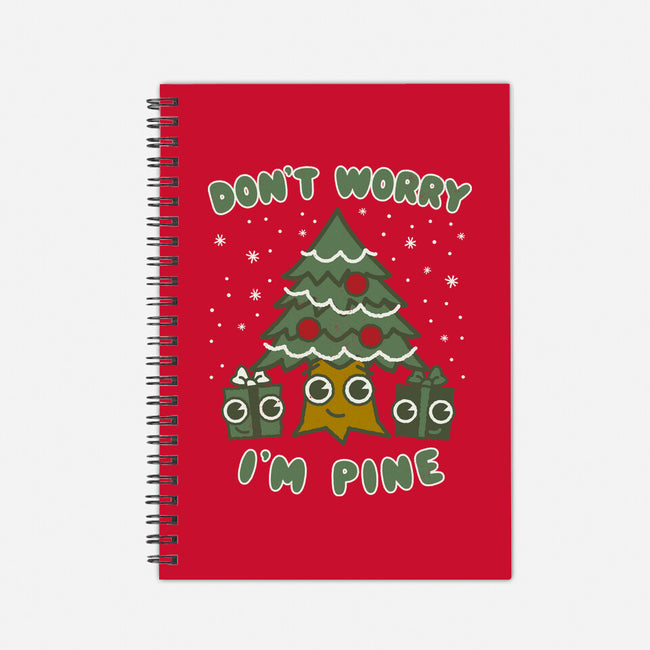 Don't Worry I'm Pine-none dot grid notebook-Weird & Punderful