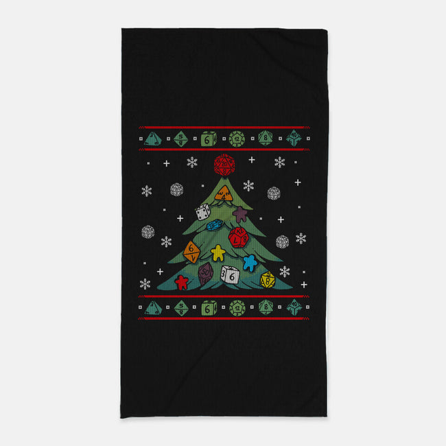 Ugly Rpg Christmas-none beach towel-Vallina84