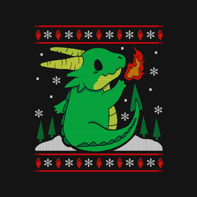 Ugly Dragon Christmas-none stretched canvas-Vallina84