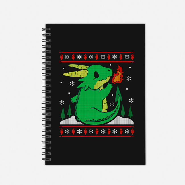 Ugly Dragon Christmas-none dot grid notebook-Vallina84