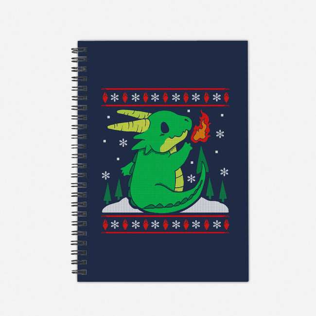 Ugly Dragon Christmas-none dot grid notebook-Vallina84