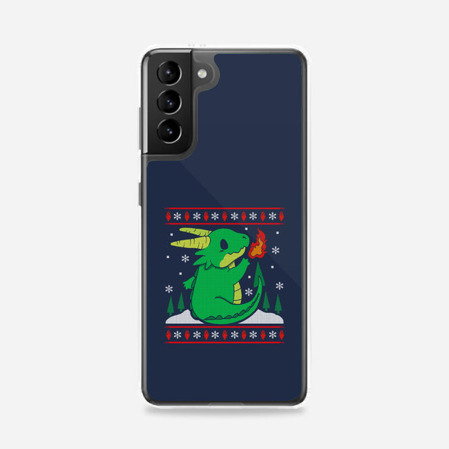 Ugly Dragon Christmas-samsung snap phone case-Vallina84