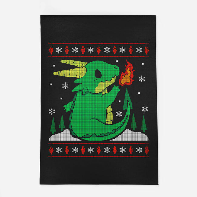 Ugly Dragon Christmas-none indoor rug-Vallina84