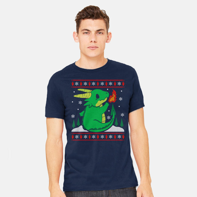 Ugly Dragon Christmas-mens heavyweight tee-Vallina84