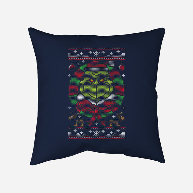 Grinchmas-none removable cover throw pillow-jrberger