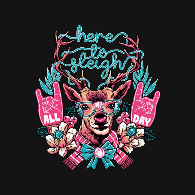 Here To Sleigh-unisex basic tee-momma_gorilla