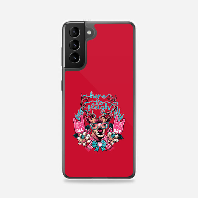 Here To Sleigh-samsung snap phone case-momma_gorilla