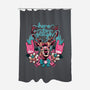 Here To Sleigh-none polyester shower curtain-momma_gorilla