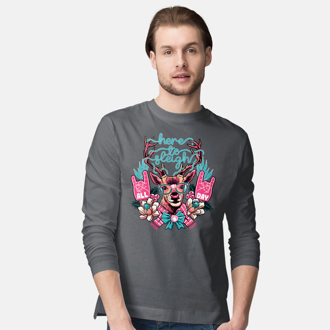 Here To Sleigh-mens long sleeved tee-momma_gorilla