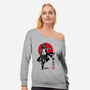 Dabi Sumi-E-womens off shoulder sweatshirt-DrMonekers