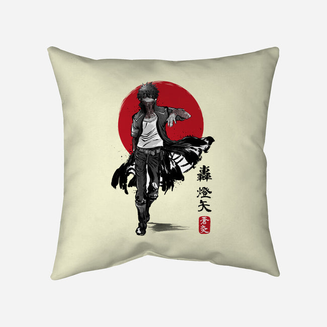 Dabi Sumi-E-none removable cover w insert throw pillow-DrMonekers