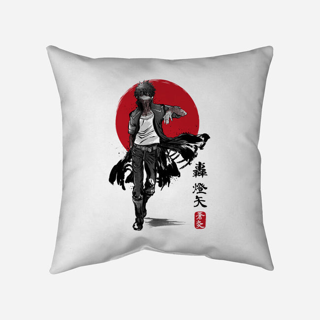 Dabi Sumi-E-none removable cover w insert throw pillow-DrMonekers