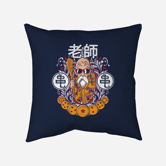 Master Roshi-none removable cover w insert throw pillow-turborat14