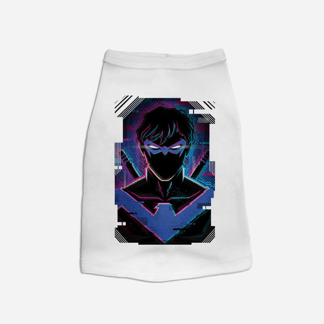 Nightwing Glitch-dog basic pet tank-danielmorris1993