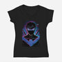 Nightwing Glitch-womens v-neck tee-danielmorris1993