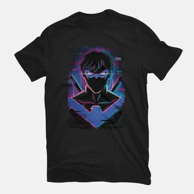 Nightwing Glitch-mens heavyweight tee-danielmorris1993