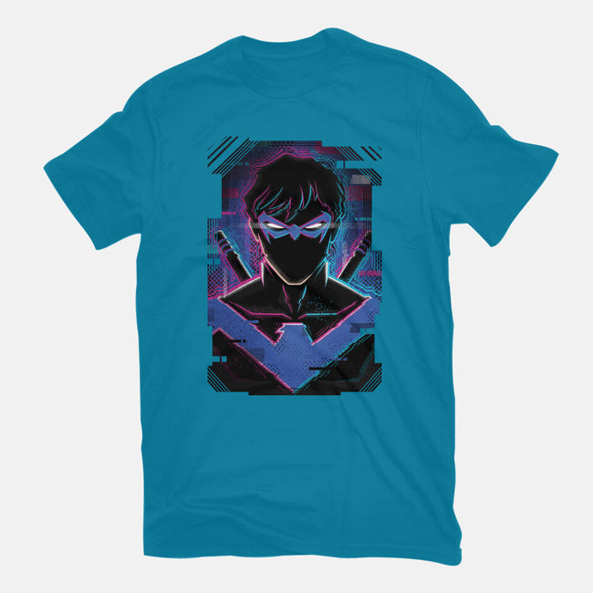 Nightwing Glitch-womens basic tee-danielmorris1993