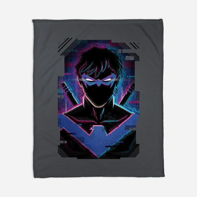 Nightwing Glitch-none fleece blanket-danielmorris1993