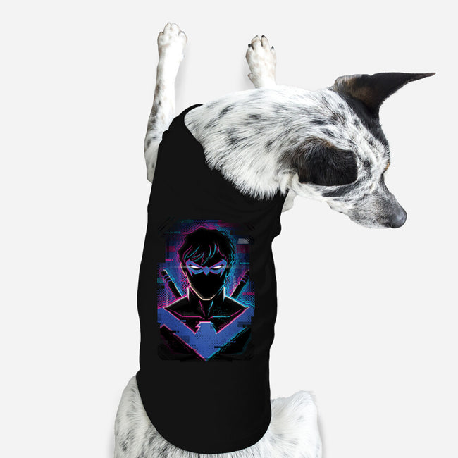 Nightwing Glitch-dog basic pet tank-danielmorris1993