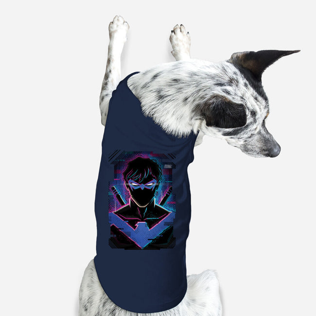 Nightwing Glitch-dog basic pet tank-danielmorris1993