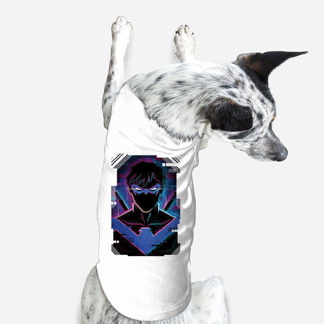 Nightwing Glitch-dog basic pet tank-danielmorris1993