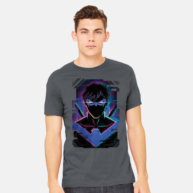 Nightwing Glitch-mens heavyweight tee-danielmorris1993