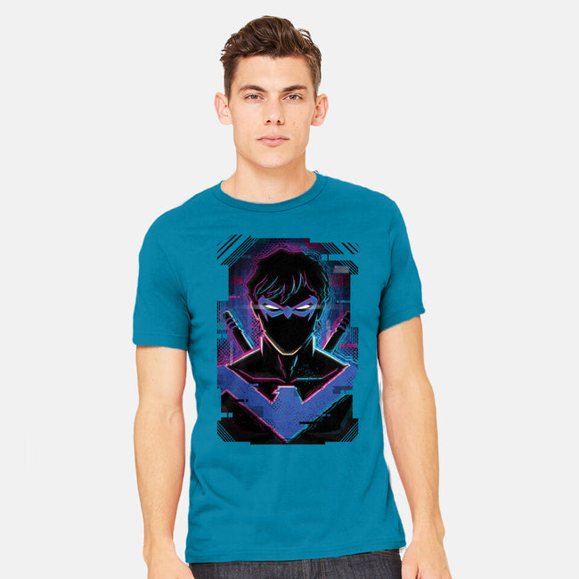 Nightwing Glitch-mens heavyweight tee-danielmorris1993
