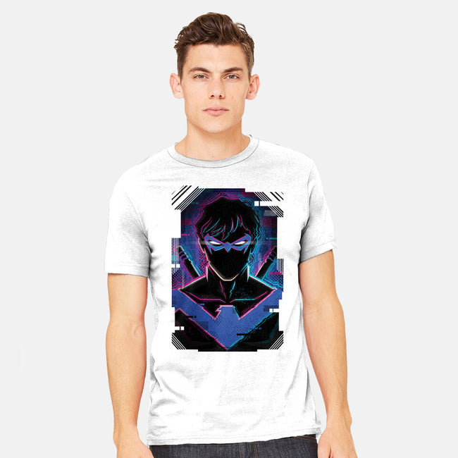 Nightwing Glitch-mens heavyweight tee-danielmorris1993
