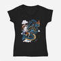 The Epic Battle-womens v-neck tee-daizzystudio
