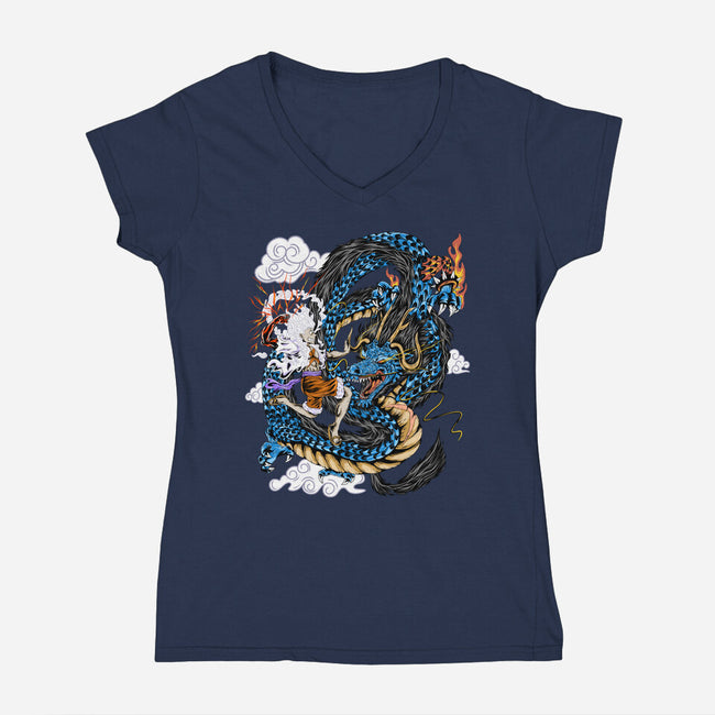 The Epic Battle-womens v-neck tee-daizzystudio