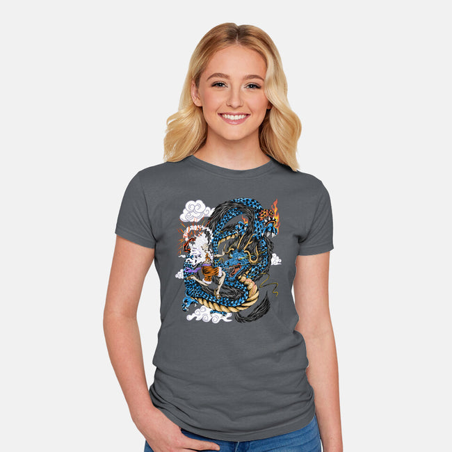 The Epic Battle-womens fitted tee-daizzystudio