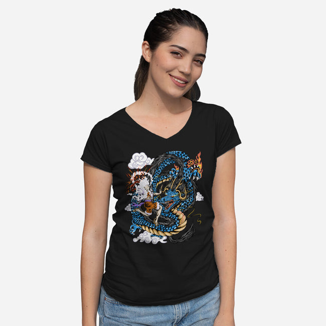 The Epic Battle-womens v-neck tee-daizzystudio