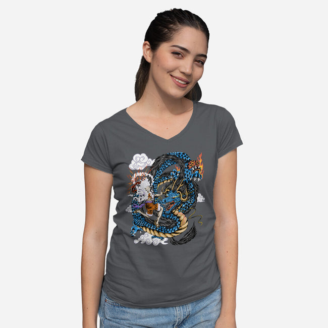 The Epic Battle-womens v-neck tee-daizzystudio