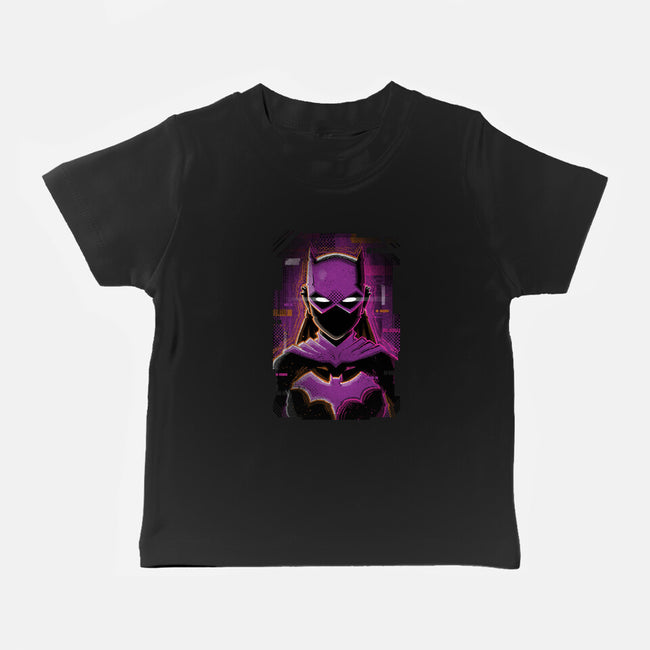 Batgirl Glitch-baby basic tee-danielmorris1993